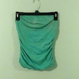 Fun Teal Strapless Top